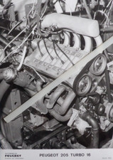 Photo Presse PEUGEOT 205 TURBO 16 de 02 / 1983 Grand format g12