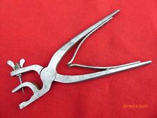 belle pince outil ancien cordonnier sellier travail du cuir