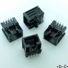 Connecteur RJ45 femelle 8 positions Cat 3 traversant 1-1705951-1 TE (lot de 4)
