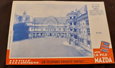 Buvard Mazda Pile Château Blois Loir & Cher