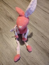 doudou lapin rose  étoiles