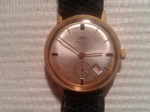 Montre homme plaqué - or,