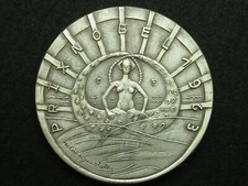 MEDAILLE CUIVRE GUASTALLA n° 89/100 GEORGES SEFERIS PRIX NOBEL LITTERATURE 1963