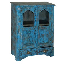 Indien Schrank Vitrine antik