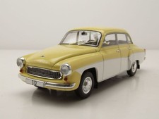 WHITEBOX - Voiture de 1965 couleur jaune et blanche – WARTBURG 312 - 1/24 - W...