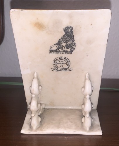 Porte menu porcelaine 1900 - porte-menu,