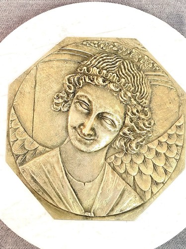 Plaque murale ange au - plaque, l’ange