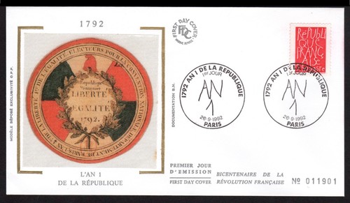 France first day cover 1792 - cover,
