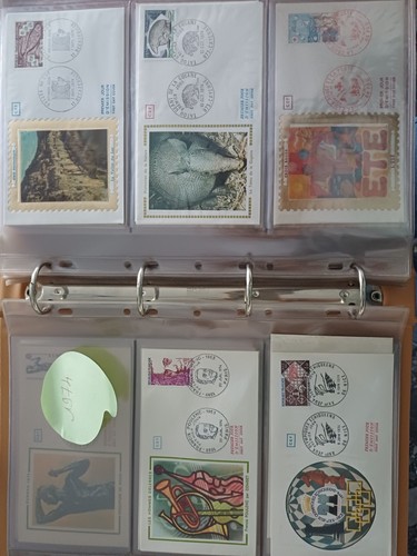 Lot fdc 1974 - , enveloppes