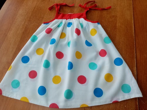 Robe bretelles nouer fond - robe,