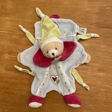 Peluche ours plat DOUDOU ET