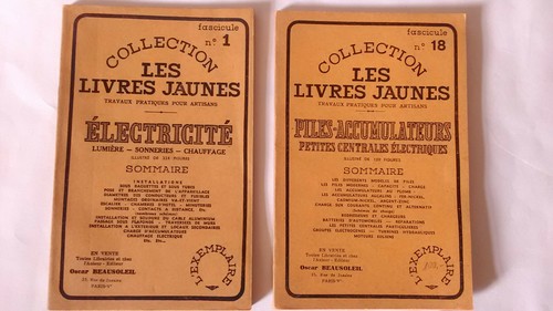 Livres jaunes beausoleil - livres, jaunes,