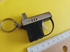 Porte clé Briquet forme pistolet automatique produit étincelle mèche àrecharger 