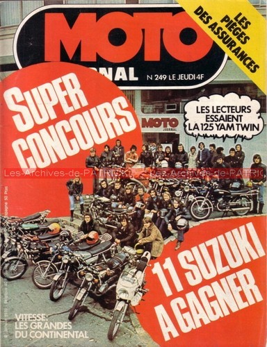Moto journal 249 yamaha 125 - moto,