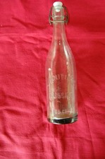 Bouteille ancienne limonade ? Bière ? Cusset près Vichy Collection art populaire