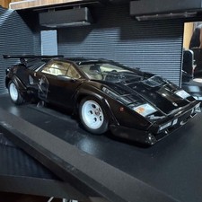 Voiture miniature de collection Kyosho 1/18 Lamborghini Countach LP500 noire ...