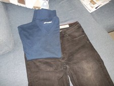 jean livergy w34 l32 (taille a plat 42cm)  straight fit+1 pull L JULES