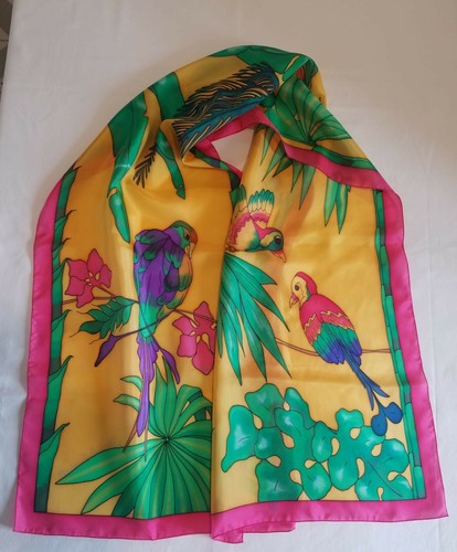 Foulard soie peint - , la