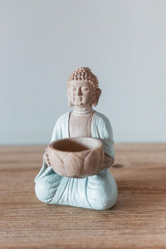 Statuette bouddha bougeoir - statuette, en