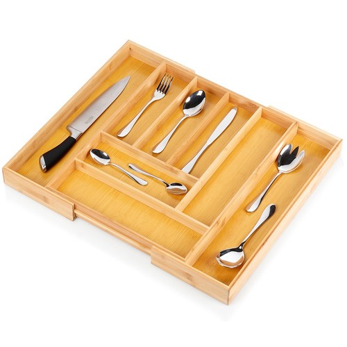 Range couverts bois - range-couverts, extensible