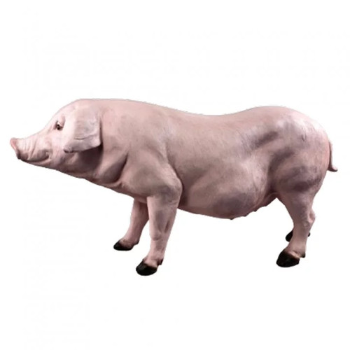 Statue cochon rose réaliste - statue,