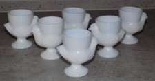 LOT DE 6 COQUETIERS EN VERRE