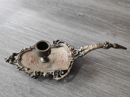 Ancien bougeoir main rat de - ancien,