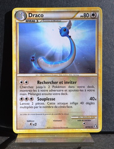 Carte pokémon 102 - pokémon, draco