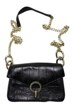 Sac Mini Yza Sandro Femme Taille Unique Cuir Noir Effet Crocodile