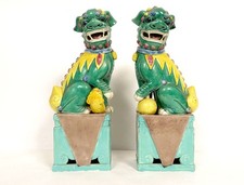 Paire sculptures dragons