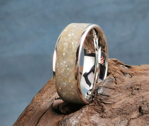Bague mariage argent - bague, en