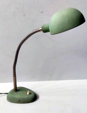 LAMPE DE BUREAU VERT FLEXIBLE REGLABLE ATELIER  1950