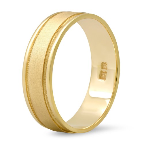 14k jaune anneau mariage - 14k,