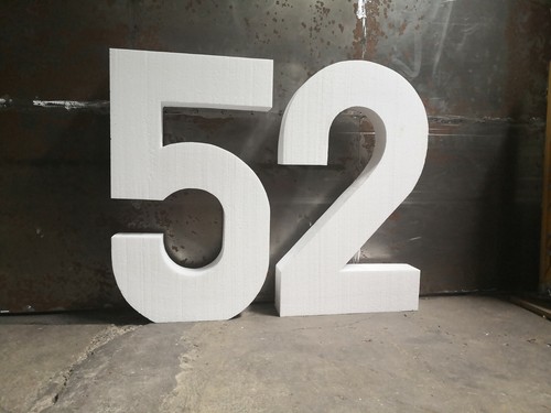 Numéro polystyrène 70 x - numéro,