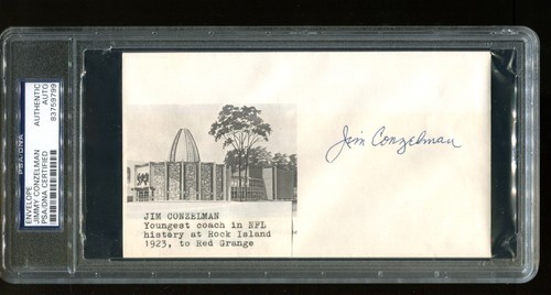 Jim conzelman signed fdc - conzelman,