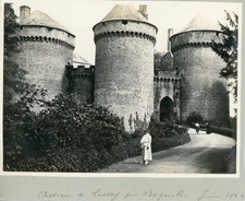 France, Château de Lassay près Bagnoles  Vintage print.  Tirage argentique  