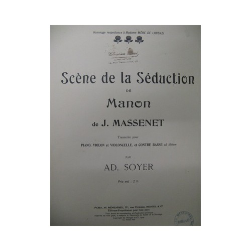 Massenet jules scène la - scène, de