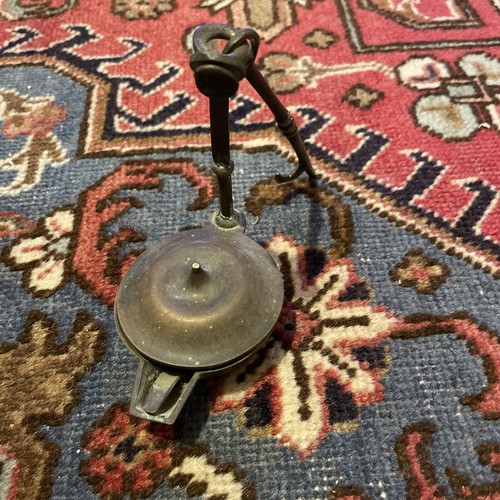 Lampe huile bronze - en,