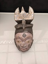 Masque Africain Bois Art Africain Primitif Punu Pounou Nigeria Okuyi Gabon Yorub