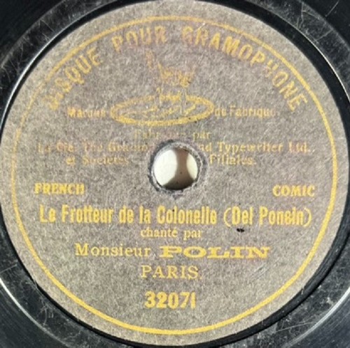 Polin frotteur de la - le,