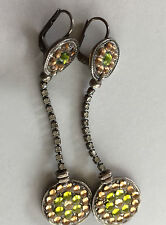 RARE ! BOUCLES D'OREILLES LONGUES/ARTICULEES/ARGENT/ "GAS"/ANNEES 90