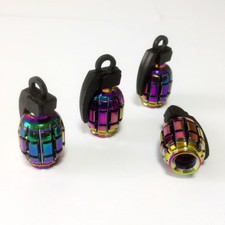 Bouchon de valve d'air pneu grenade couleur multicolore vélo voiture moto BMX 