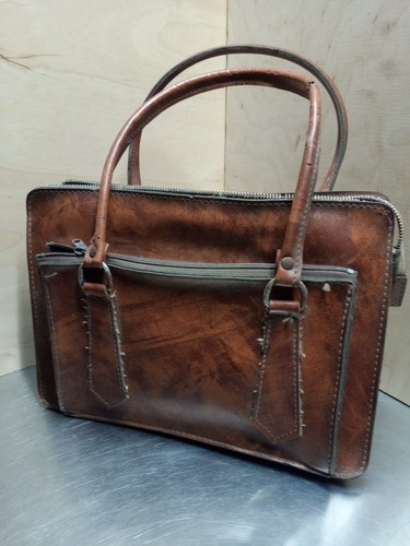 Ancien sac main - À, cuir