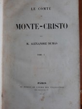 DUMAS LE COMTE DE MONTE CRISTO 1846 1ère édition illustrée
