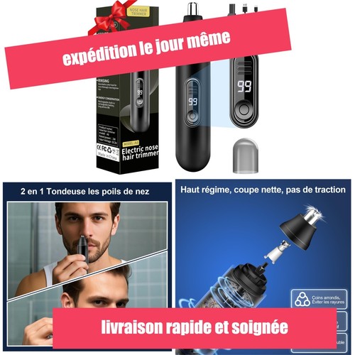Tondeuse nez oreilles usb - et,