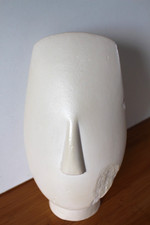 Moulage Grande tête d'idole des Cyclades, statue en résine patinée main, Louvre