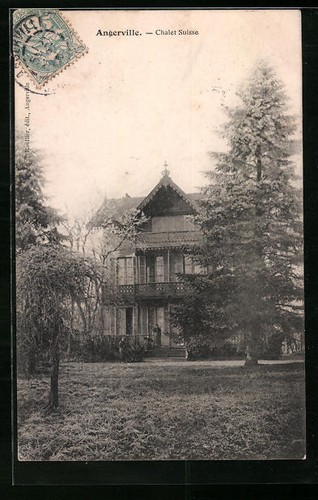 Cpa angerville chalet suisse - angerville,,