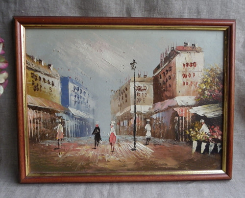 Huile sur panneau - huile,