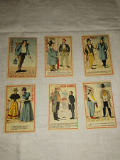 Lot de 6 anciennes images Chromos Savon Normal Marseille