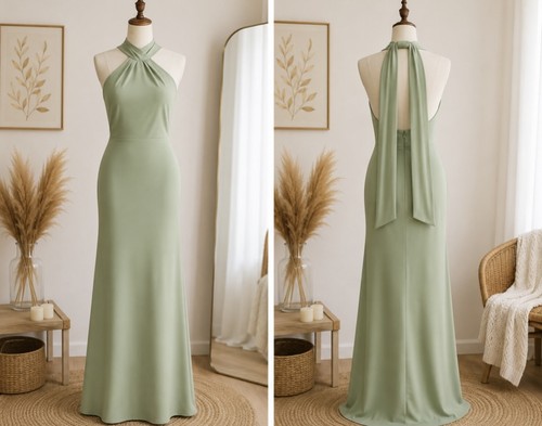 Robe longue cérémonie - , vert